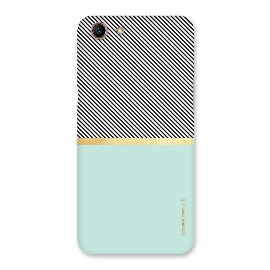 Pastel Green Base Stripes Back Case for Oppo A83 (2018)