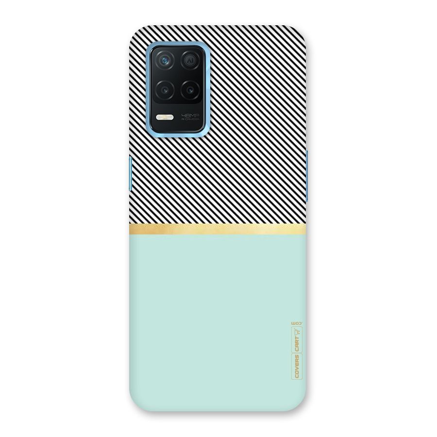 Pastel Green Base Stripes Back Case for Realme 8 5G