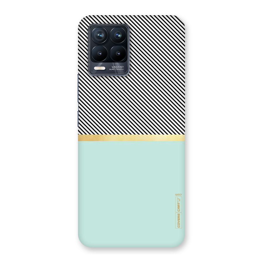 Pastel Green Base Stripes Back Case for Realme 8 Pro