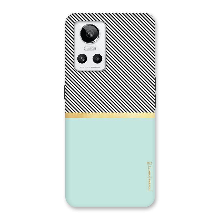 Pastel Green Base Stripes Back Case for Realme GT Neo 3