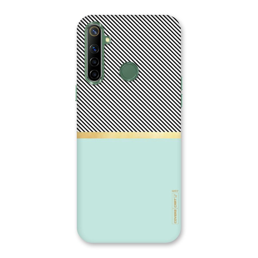 Pastel Green Base Stripes Back Case for Realme Narzo 10