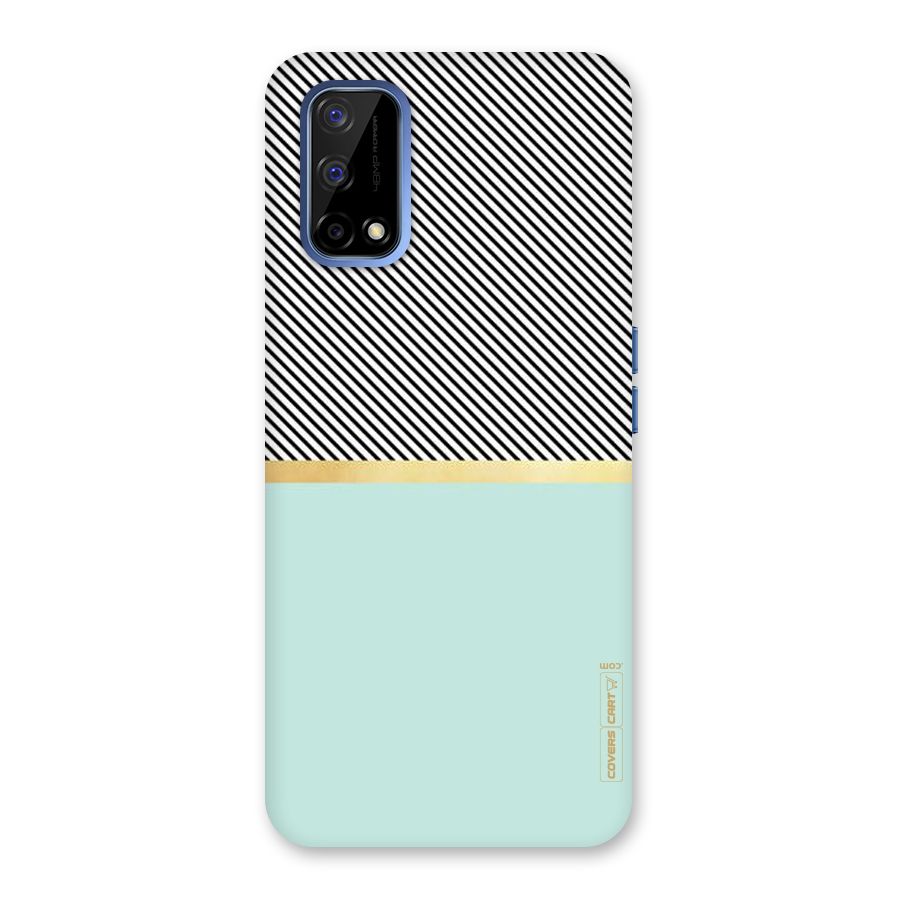 Pastel Green Base Stripes Back Case for Realme Narzo 30 Pro