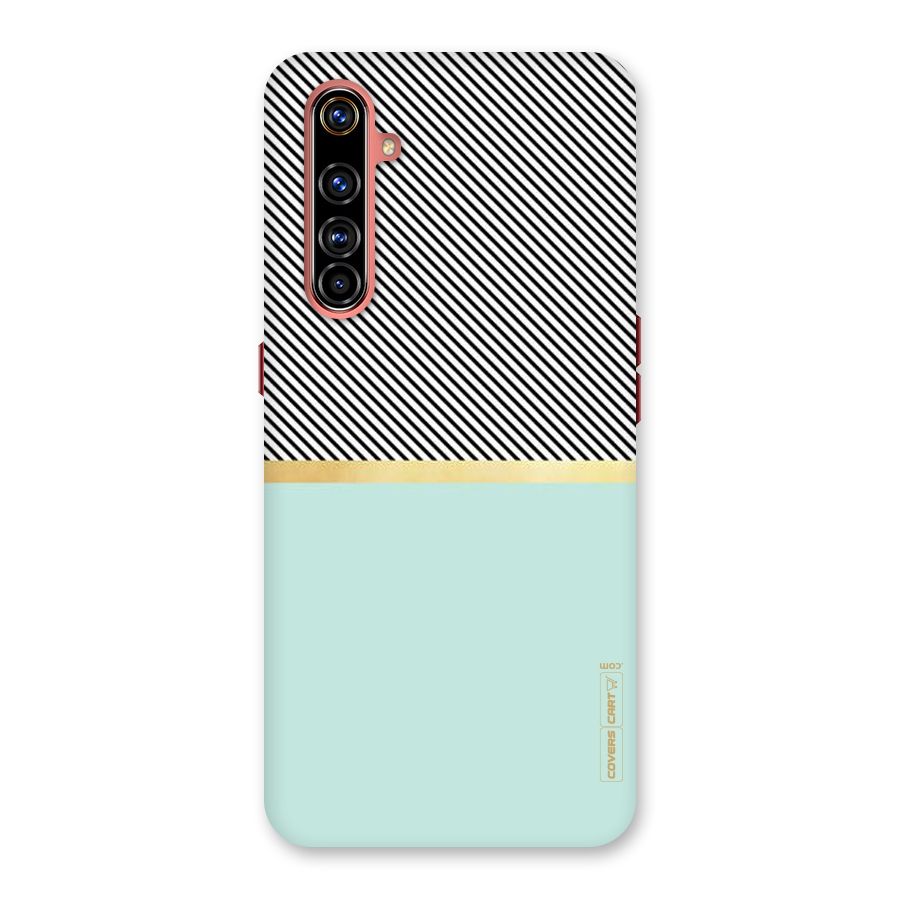 Pastel Green Base Stripes Back Case for Realme X50 Pro