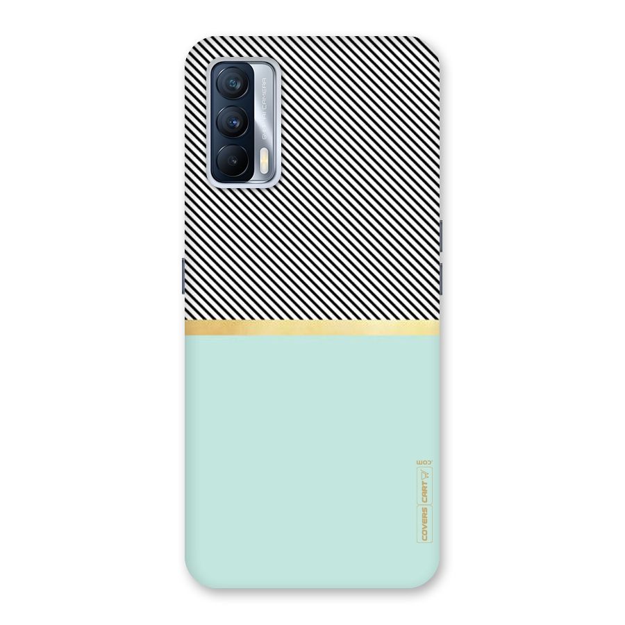 Pastel Green Base Stripes Back Case for Realme X7