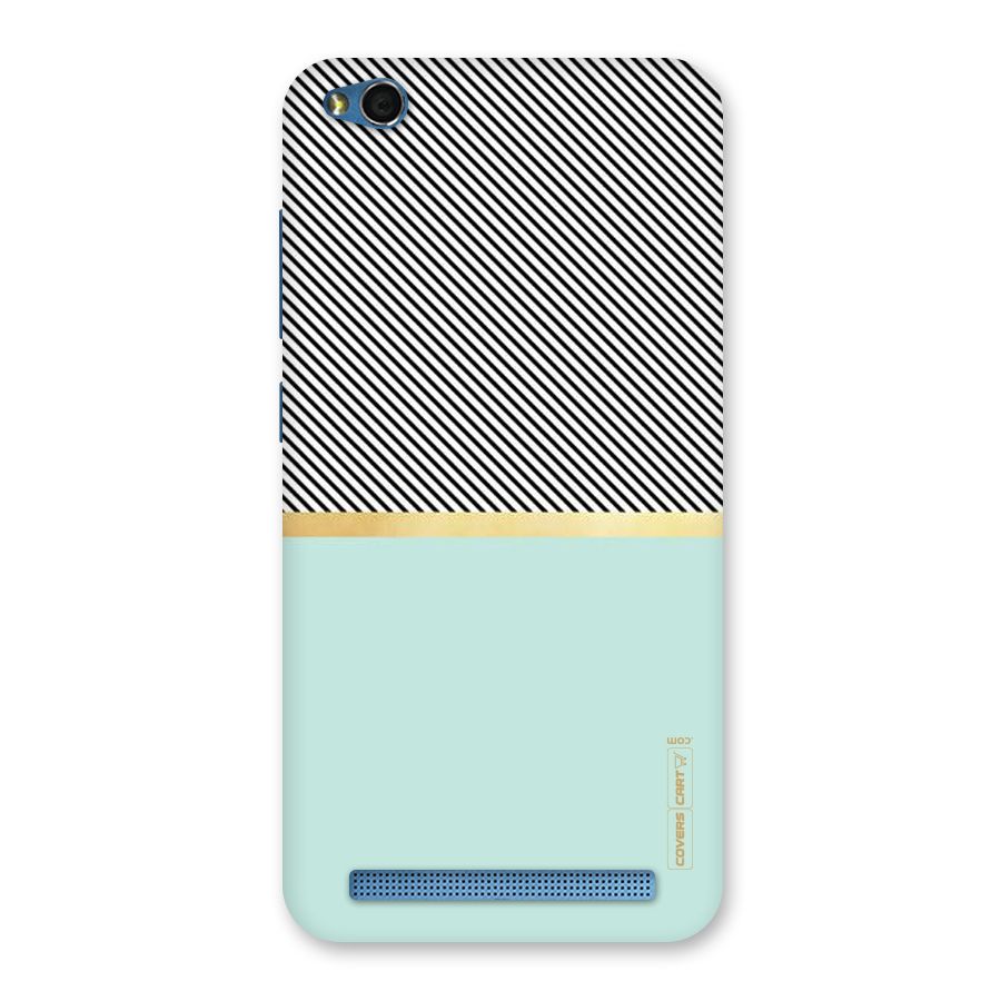 Pastel Green Base Stripes Back Case for Redmi 5A