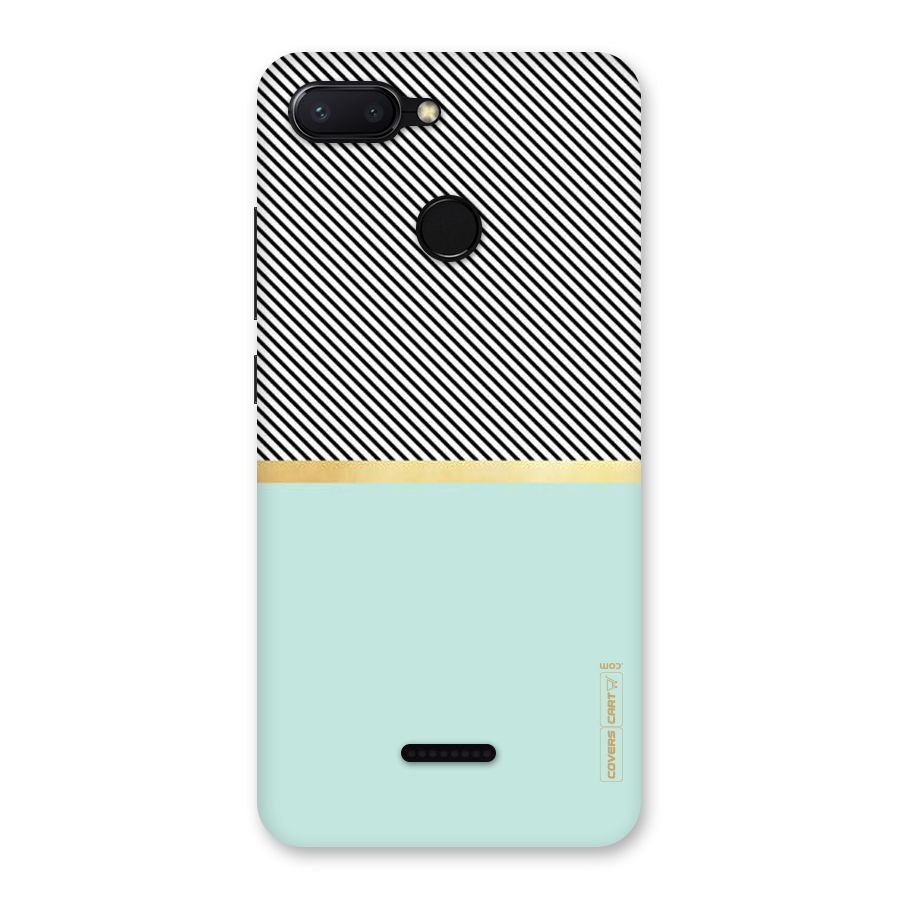 Pastel Green Base Stripes Back Case for Redmi 6