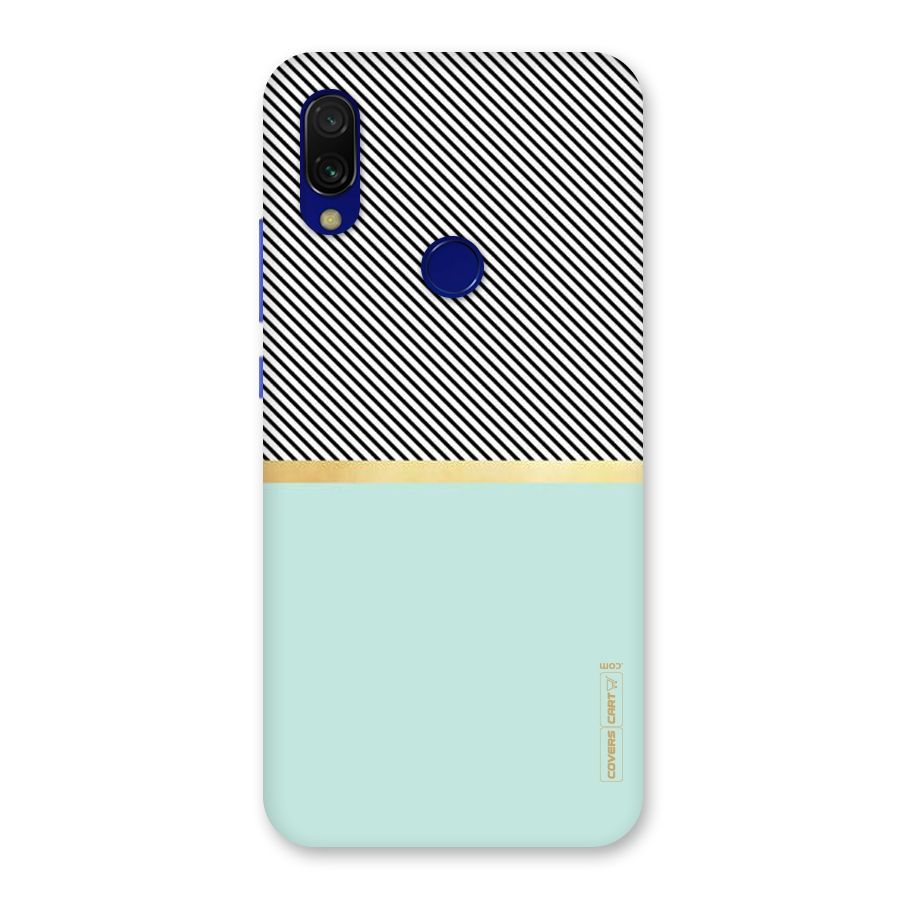 Pastel Green Base Stripes Back Case for Redmi 7