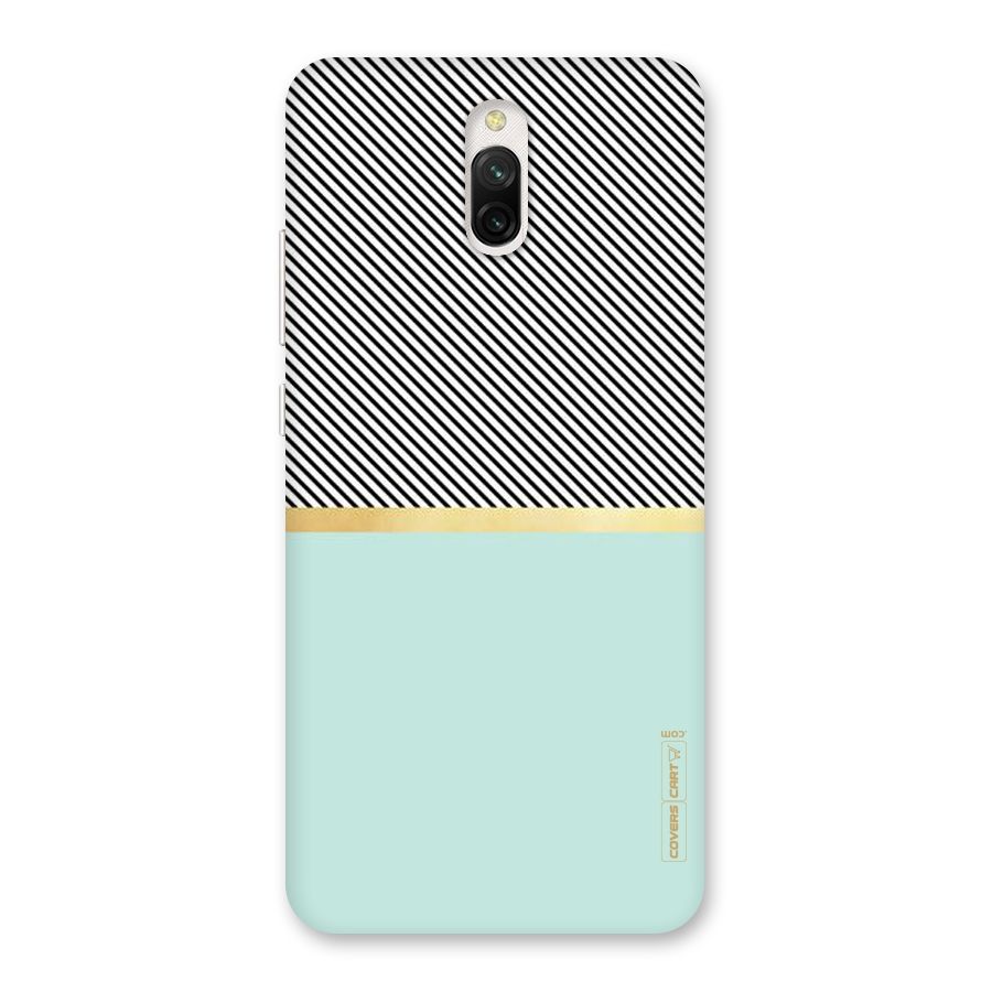 Pastel Green Base Stripes Back Case for Redmi 8A Dual