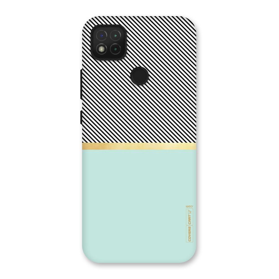 Pastel Green Base Stripes Back Case for Redmi 9