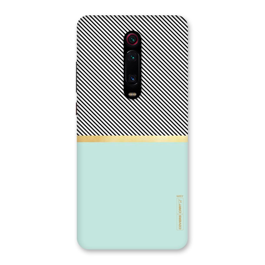 Pastel Green Base Stripes Back Case for Redmi K20