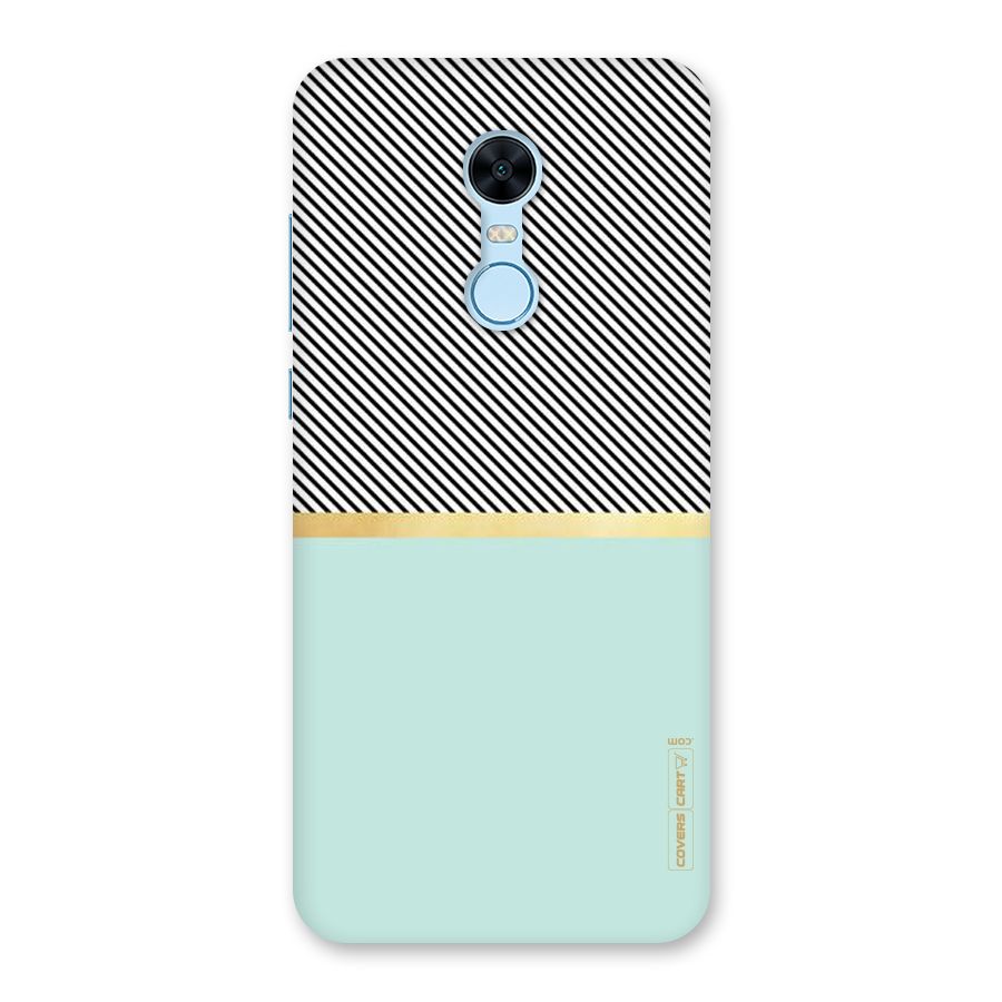 Pastel Green Base Stripes Back Case for Redmi Note 5