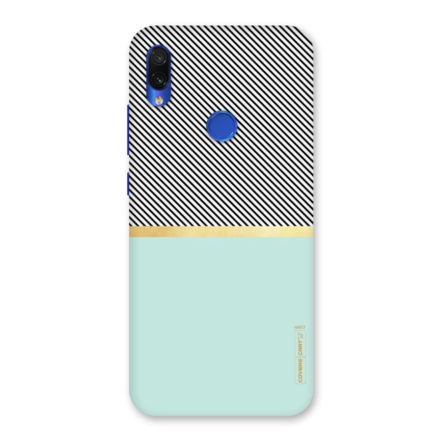 Pastel Green Base Stripes Back Case for Redmi Note 7S