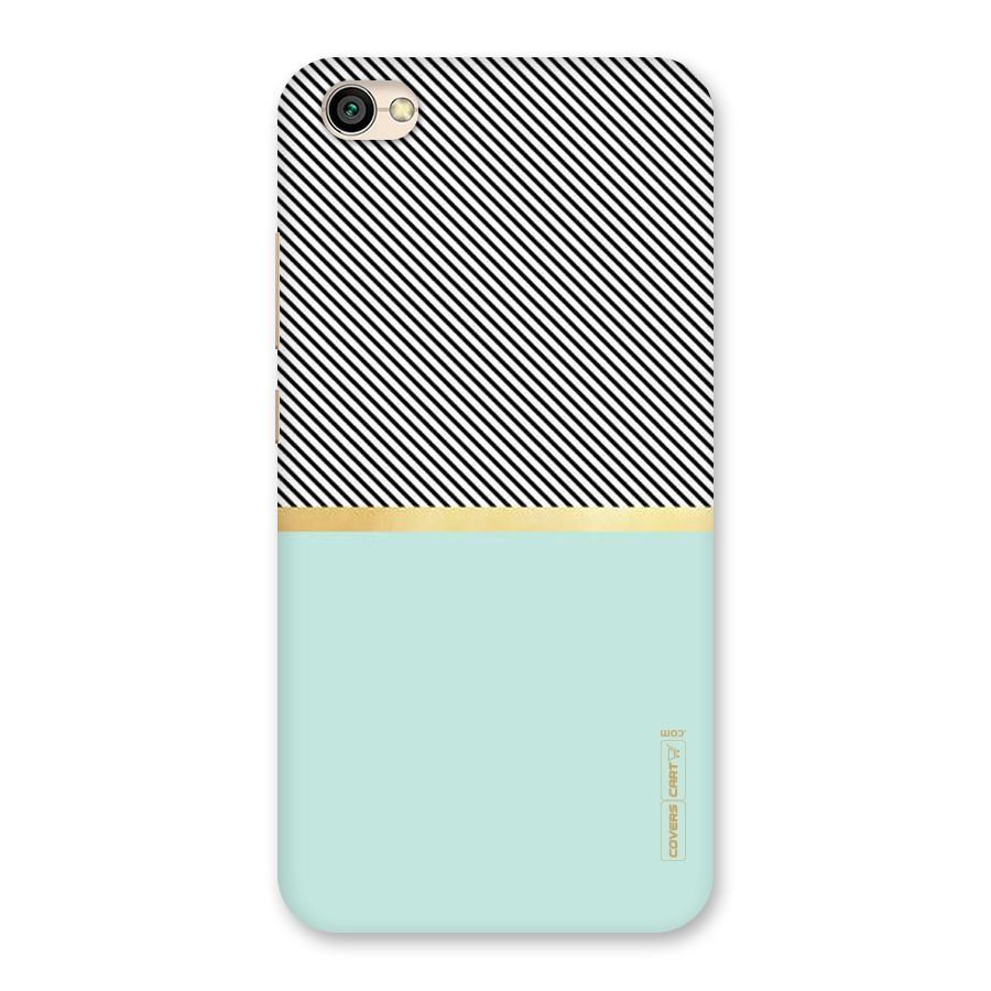 Pastel Green Base Stripes Back Case for Redmi Y1 Lite