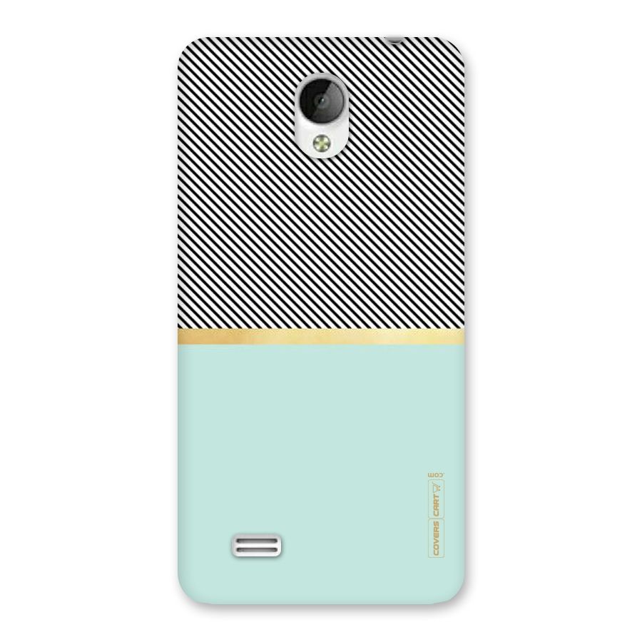 Pastel Green Base Stripes Back Case for Vivo Y21