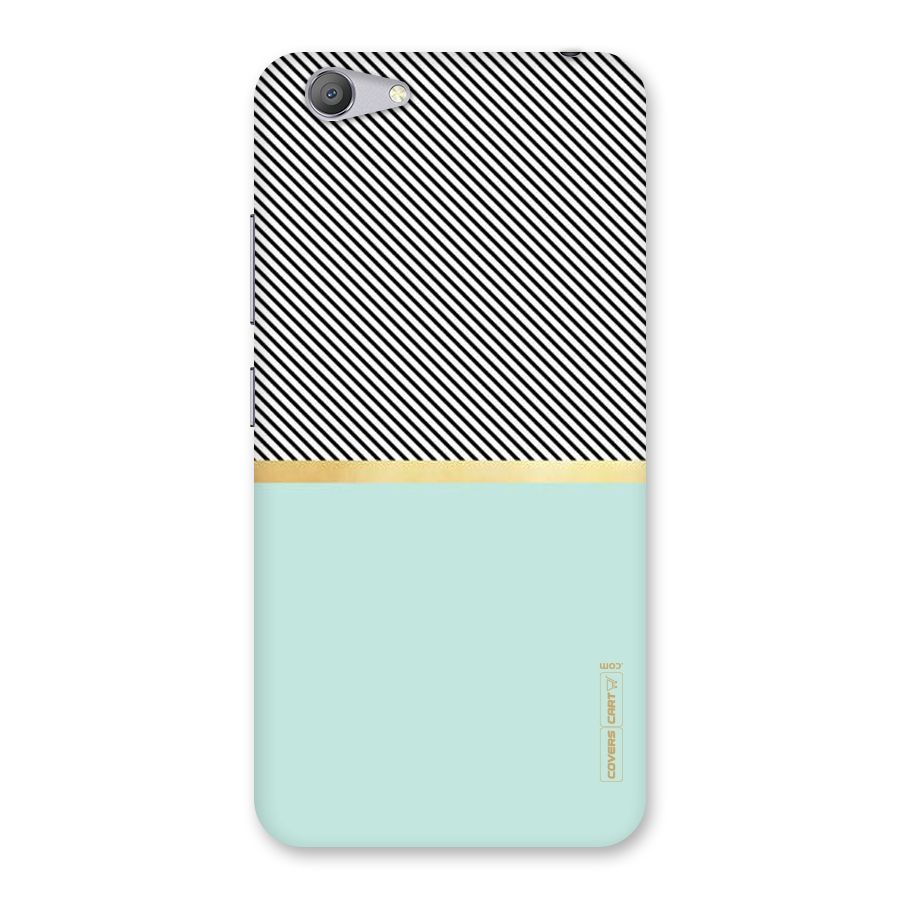 Pastel Green Base Stripes Back Case for Vivo Y53