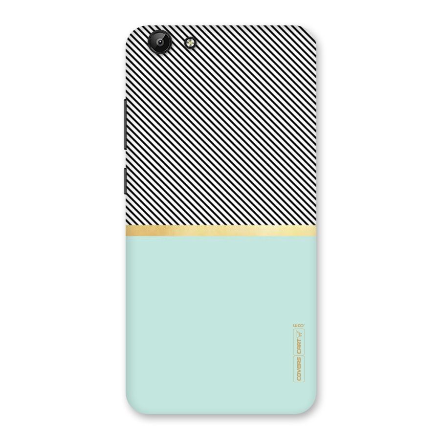 Pastel Green Base Stripes Back Case for Vivo Y69
