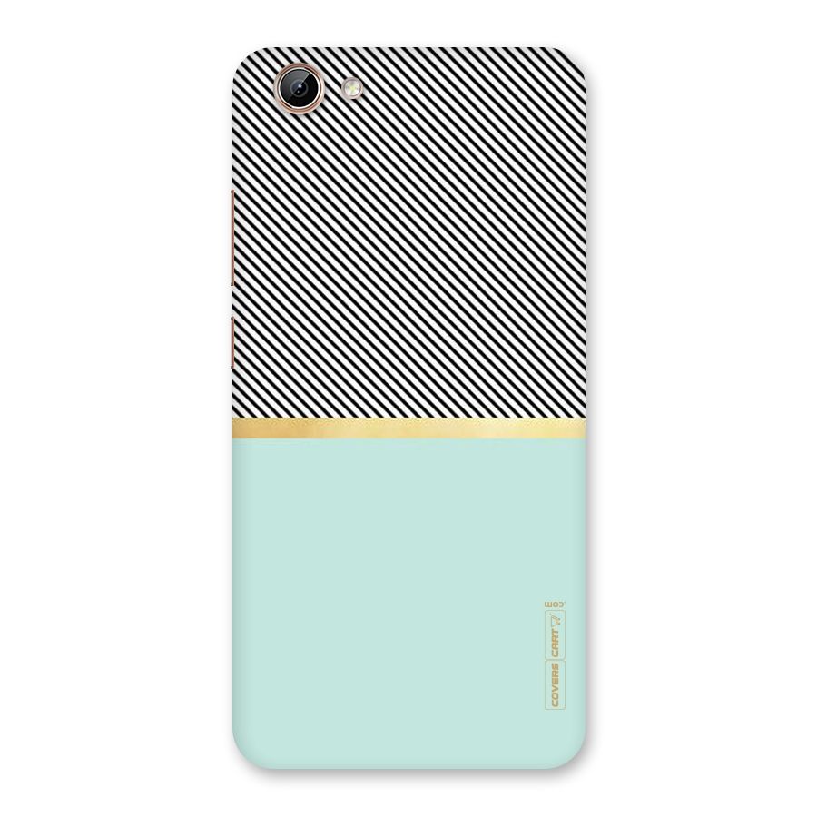 Pastel Green Base Stripes Back Case for Vivo Y71