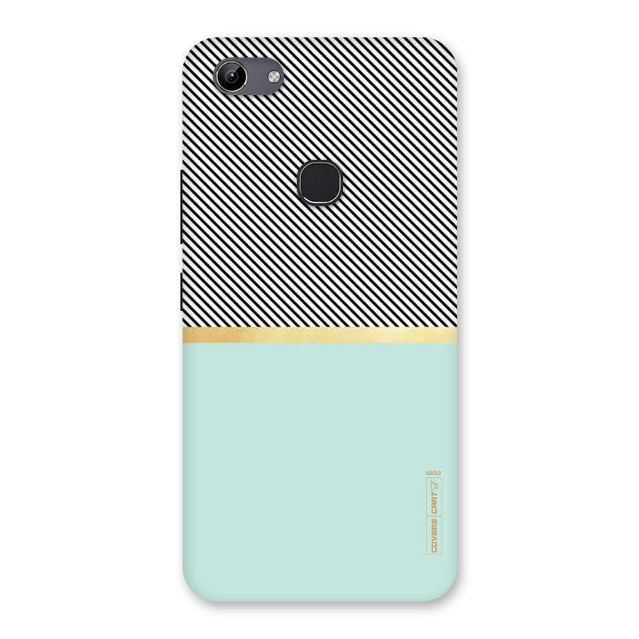 Pastel Green Base Stripes Back Case for Vivo Y81