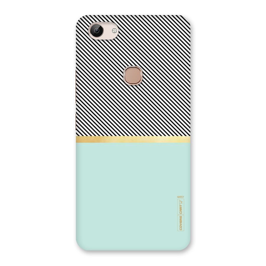 Pastel Green Base Stripes Back Case for Vivo Y83