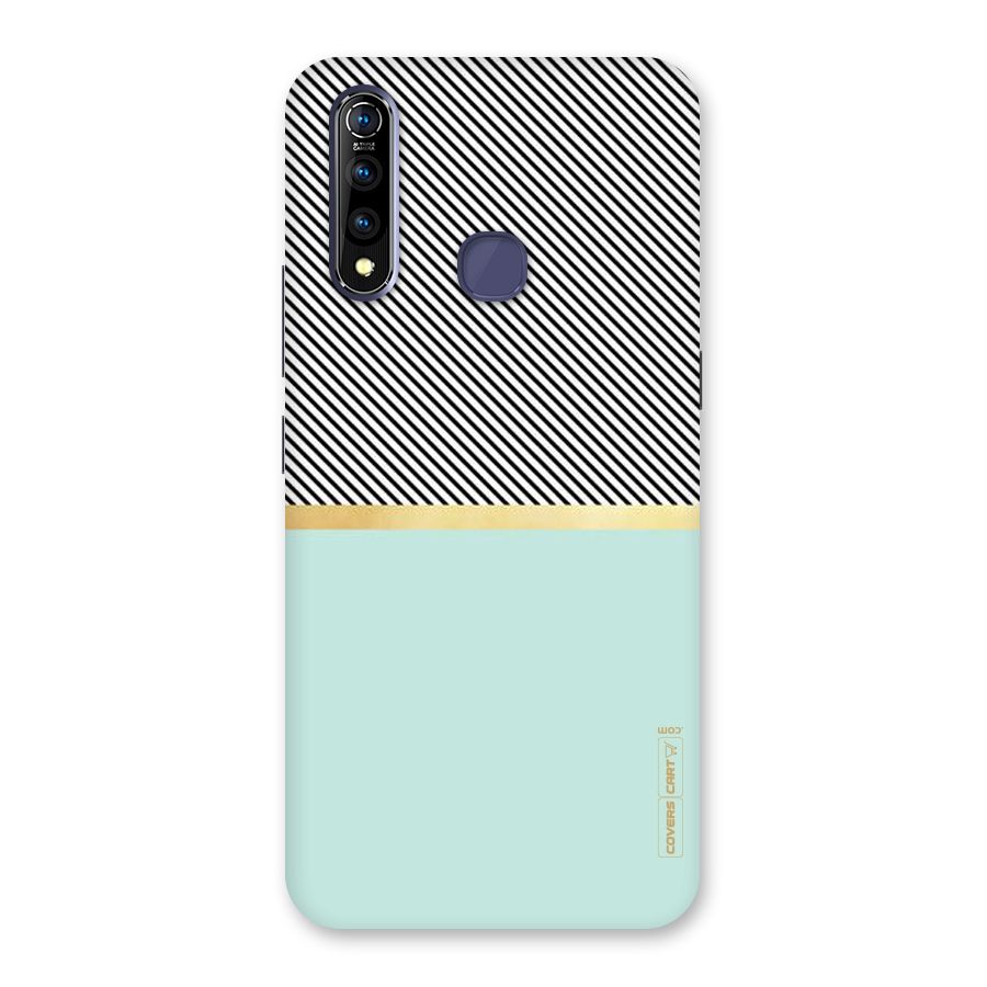 Pastel Green Base Stripes Back Case for Vivo Z1 Pro