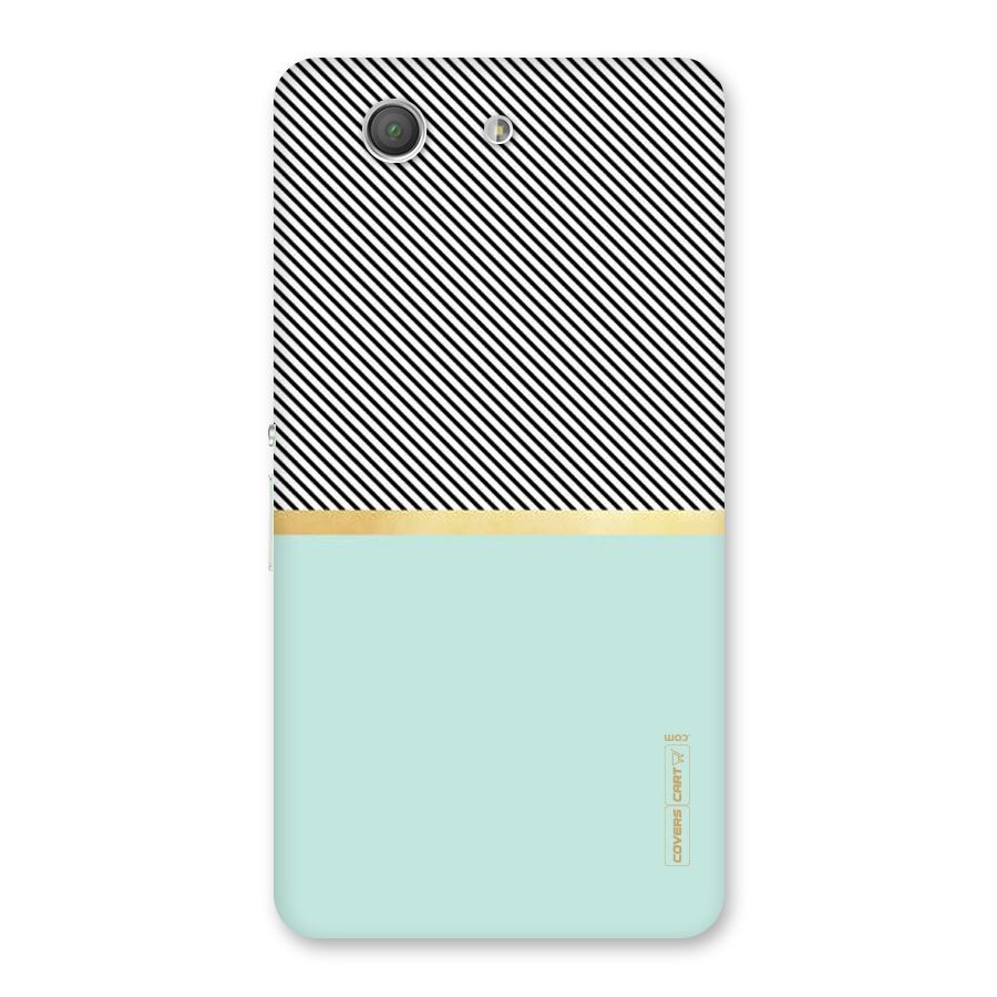 Pastel Green Base Stripes Back Case for Xperia Z3 Compact