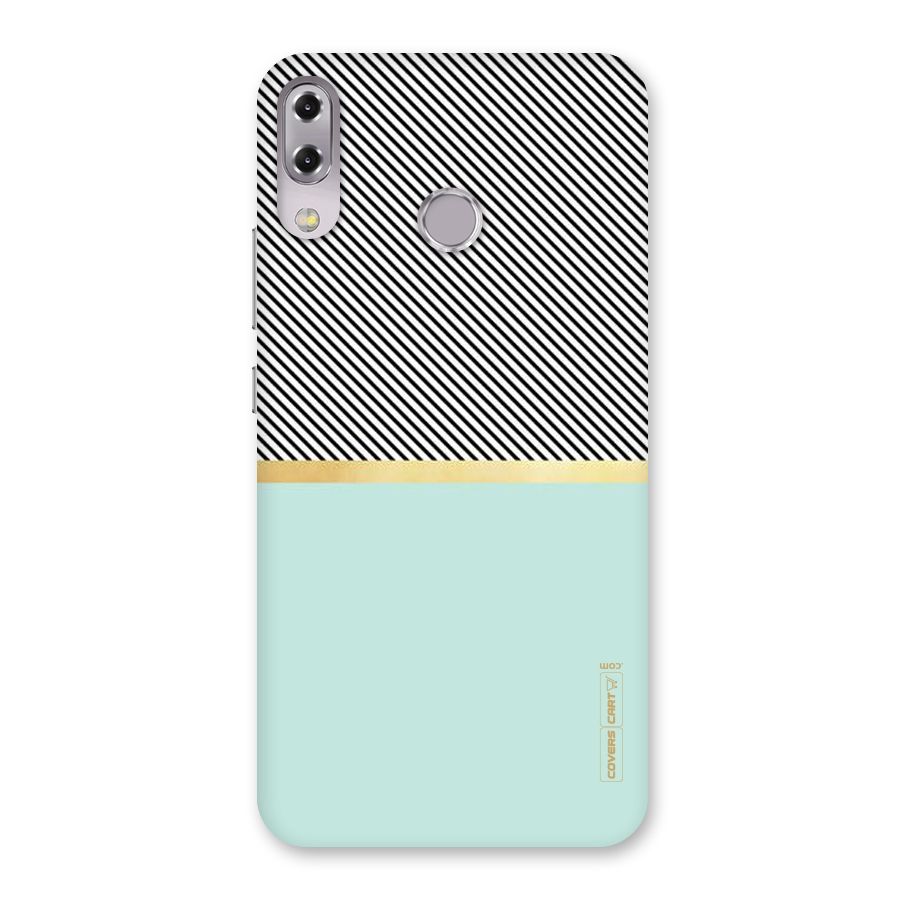 Pastel Green Base Stripes Back Case for Zenfone 5Z