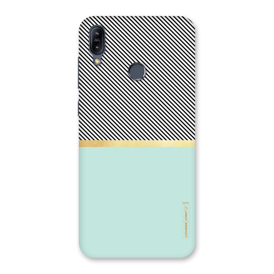 Pastel Green Base Stripes Back Case for Zenfone Max M2