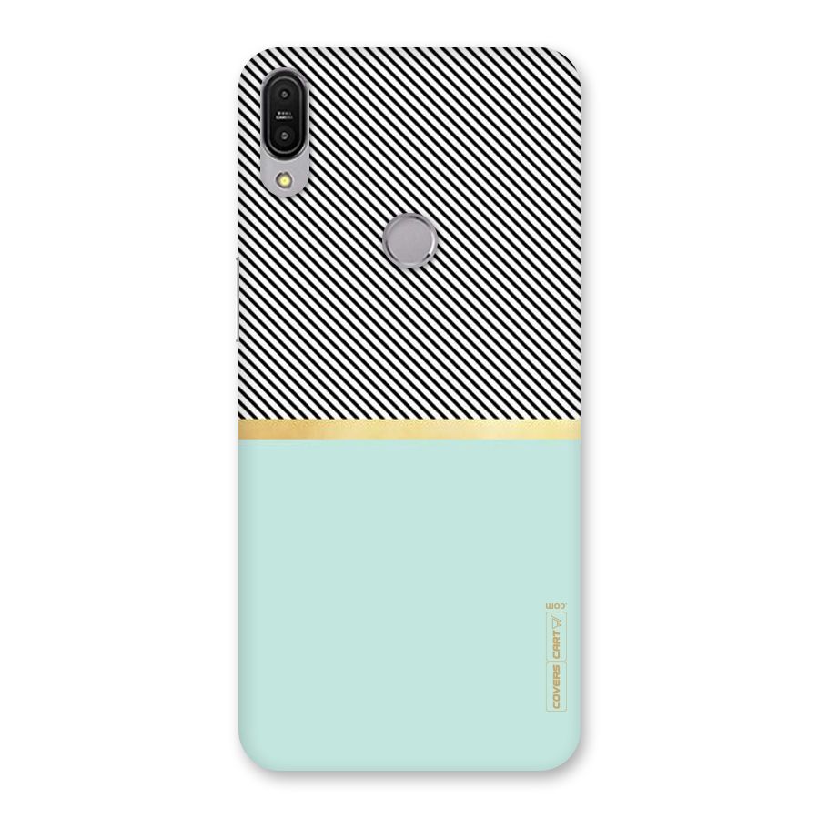 Pastel Green Base Stripes Back Case for Zenfone Max Pro M1
