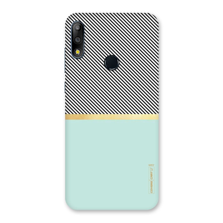 Pastel Green Base Stripes Back Case for Zenfone Max Pro M2