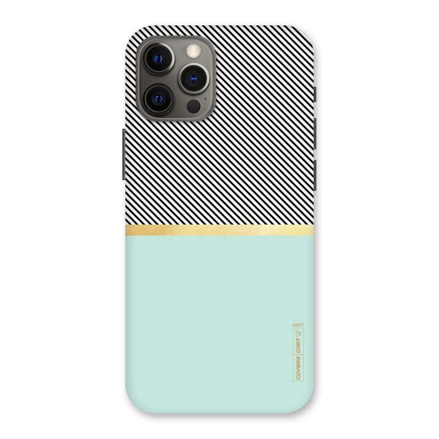 Pastel Green Base Stripes Back Case for iPhone 12 Pro Max