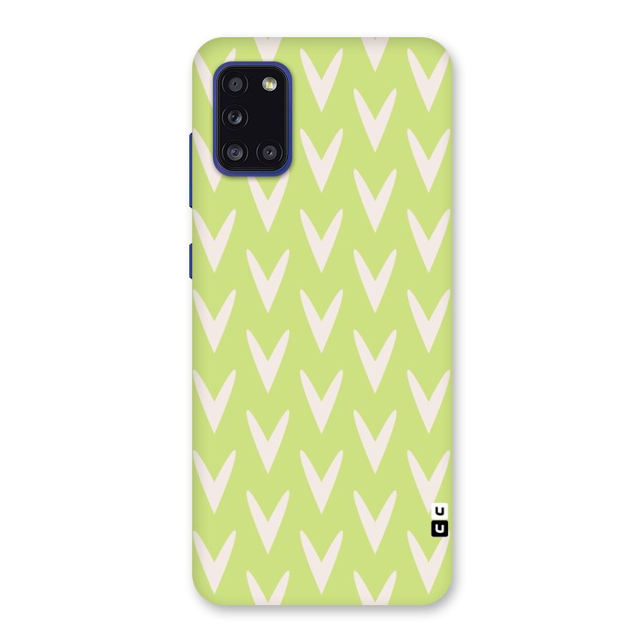 Pastel Green Grass Back Case for Galaxy A31