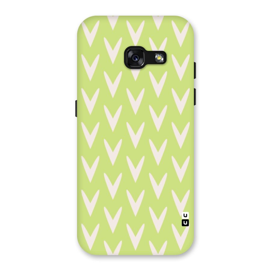 Pastel Green Grass Back Case for Galaxy A3 (2017)