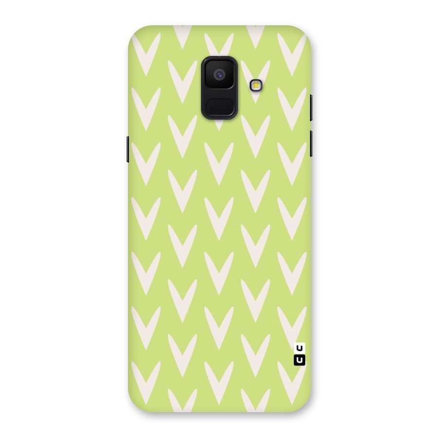 Pastel Green Grass Back Case for Galaxy A6 (2018)