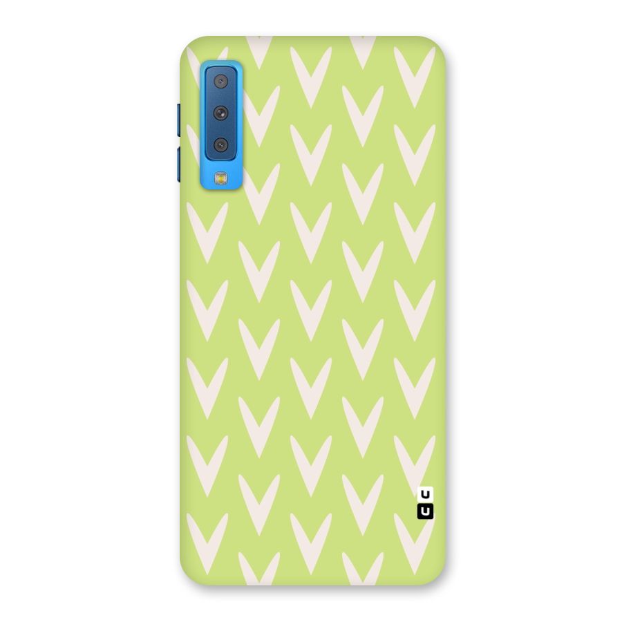 Pastel Green Grass Back Case for Galaxy A7 (2018)