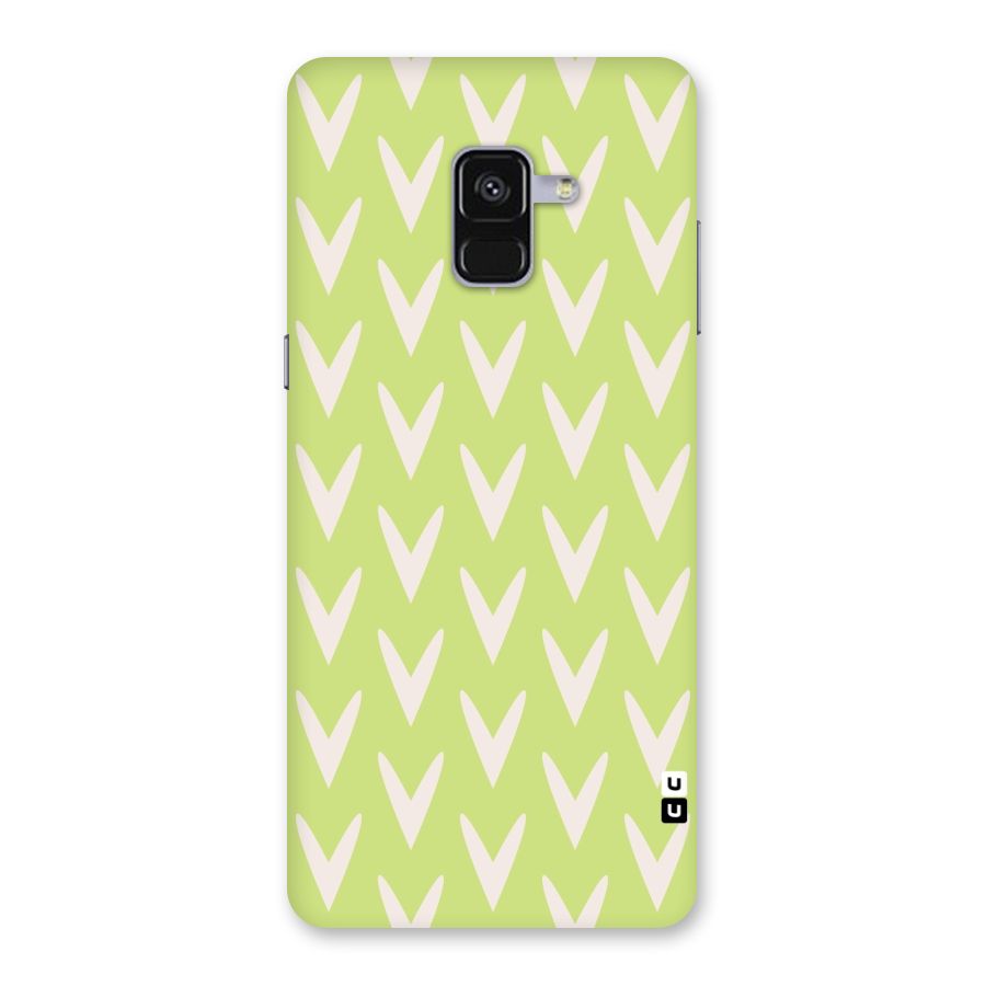 Pastel Green Grass Back Case for Galaxy A8 Plus