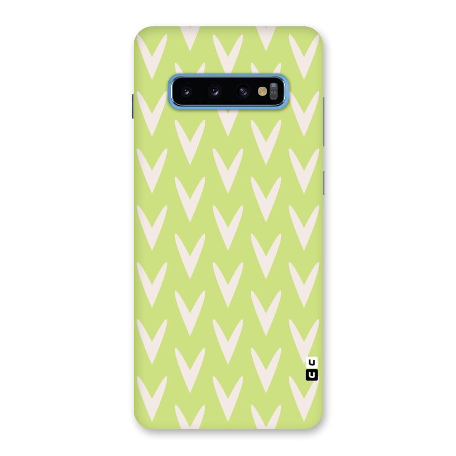 Pastel Green Grass Back Case for Galaxy S10 Plus