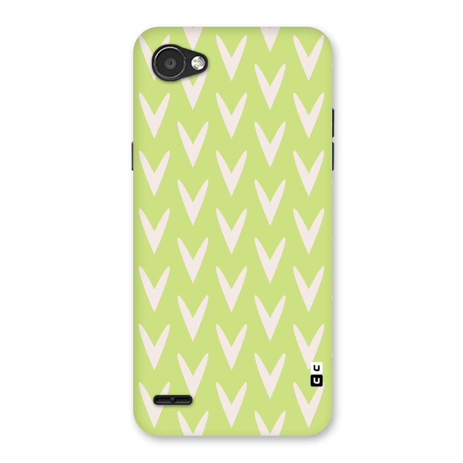 Pastel Green Grass Back Case for LG Q6