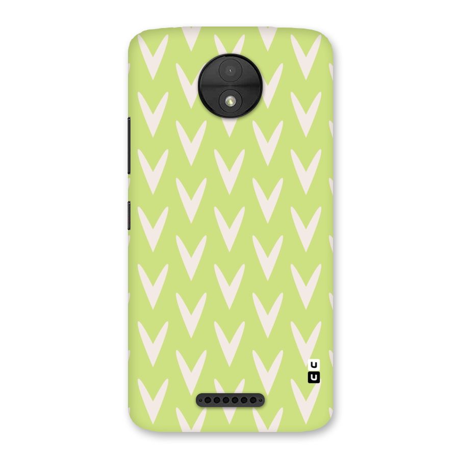 Pastel Green Grass Back Case for Moto C