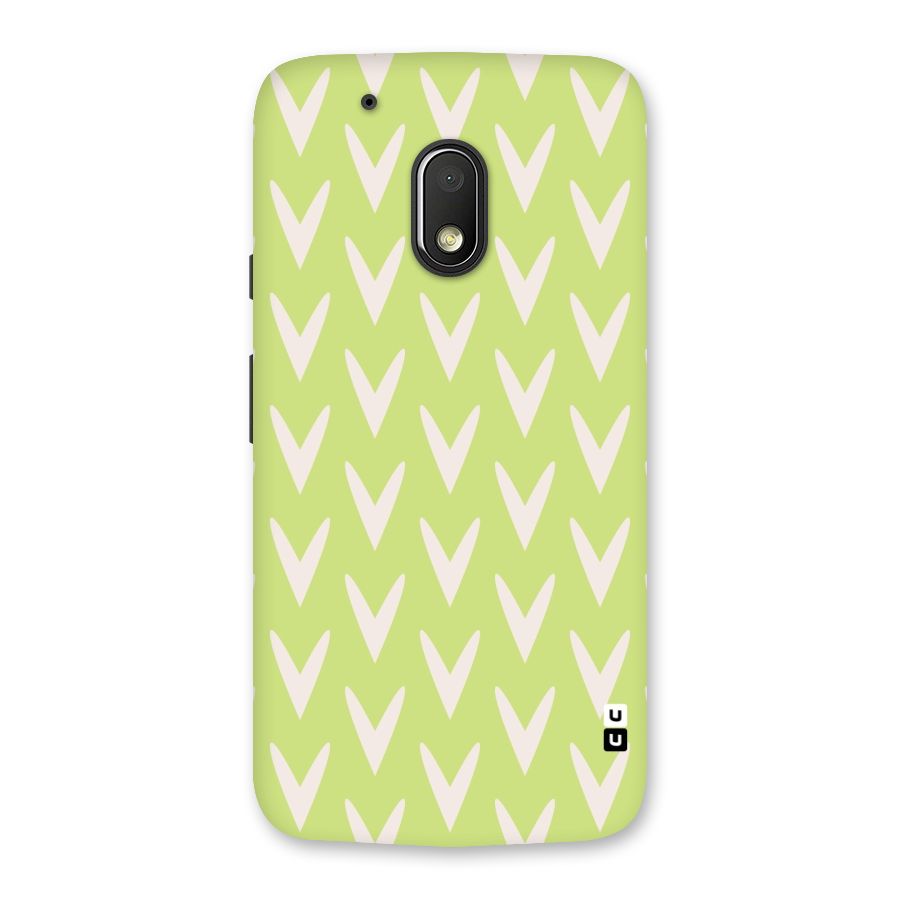 Pastel Green Grass Back Case for Moto G4 Play