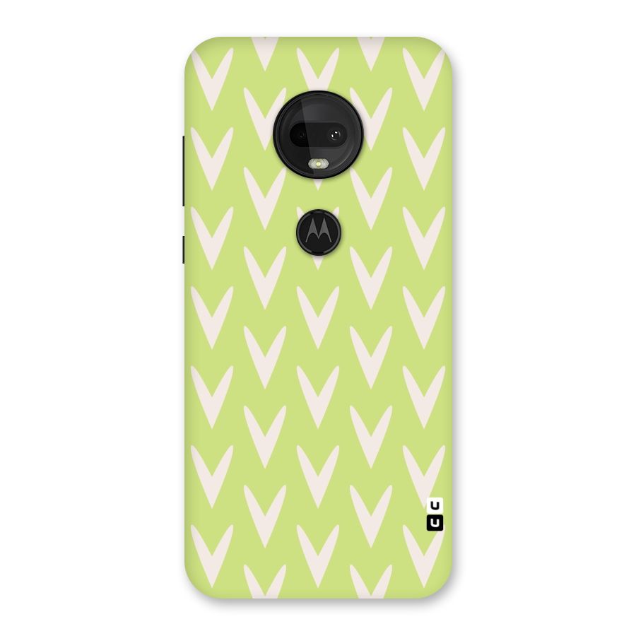 Pastel Green Grass Back Case for Moto G7