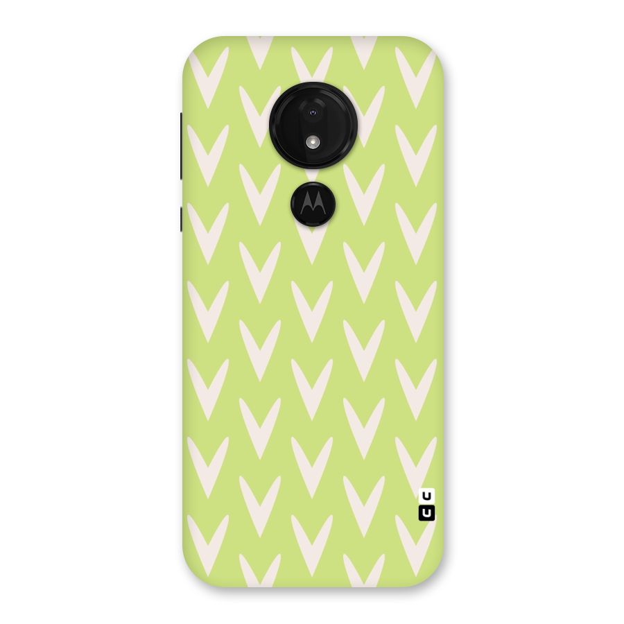 Pastel Green Grass Back Case for Moto G7 Power