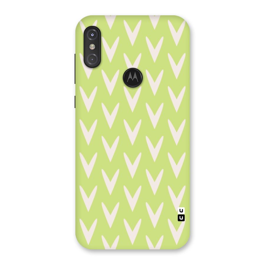 Pastel Green Grass Back Case for Motorola One Power