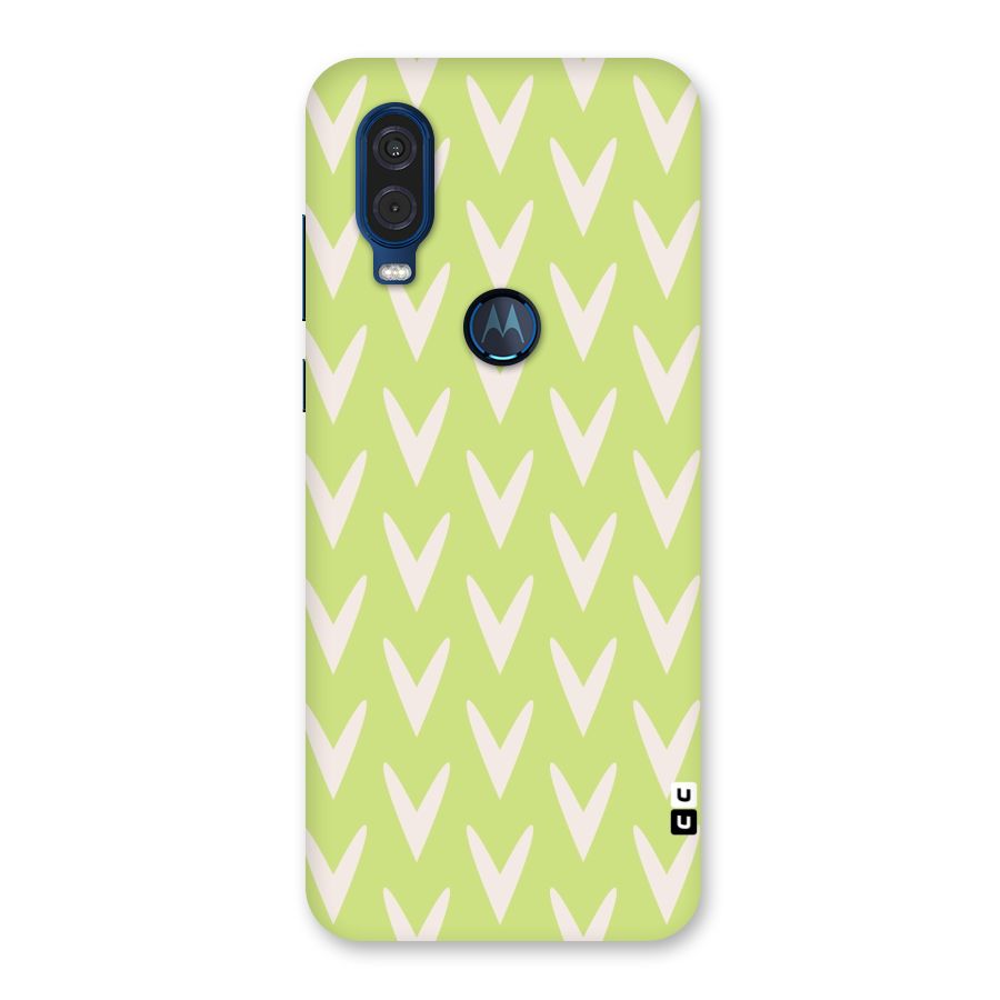 Pastel Green Grass Back Case for Motorola One Vision