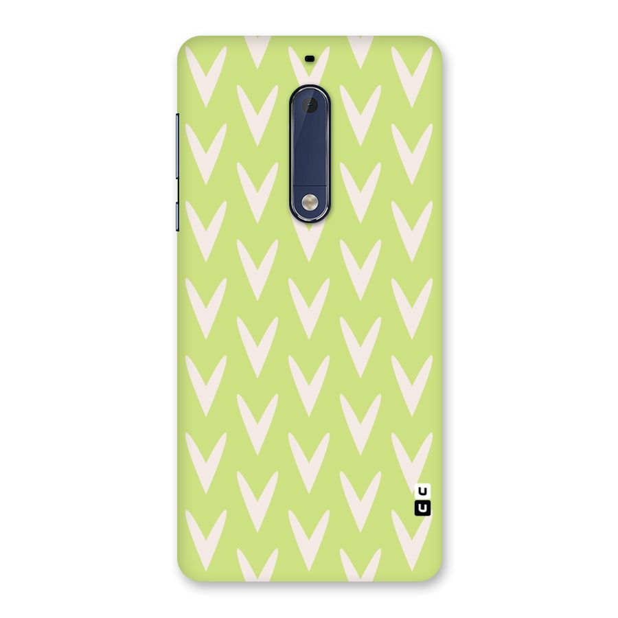 Pastel Green Grass Back Case for Nokia 5