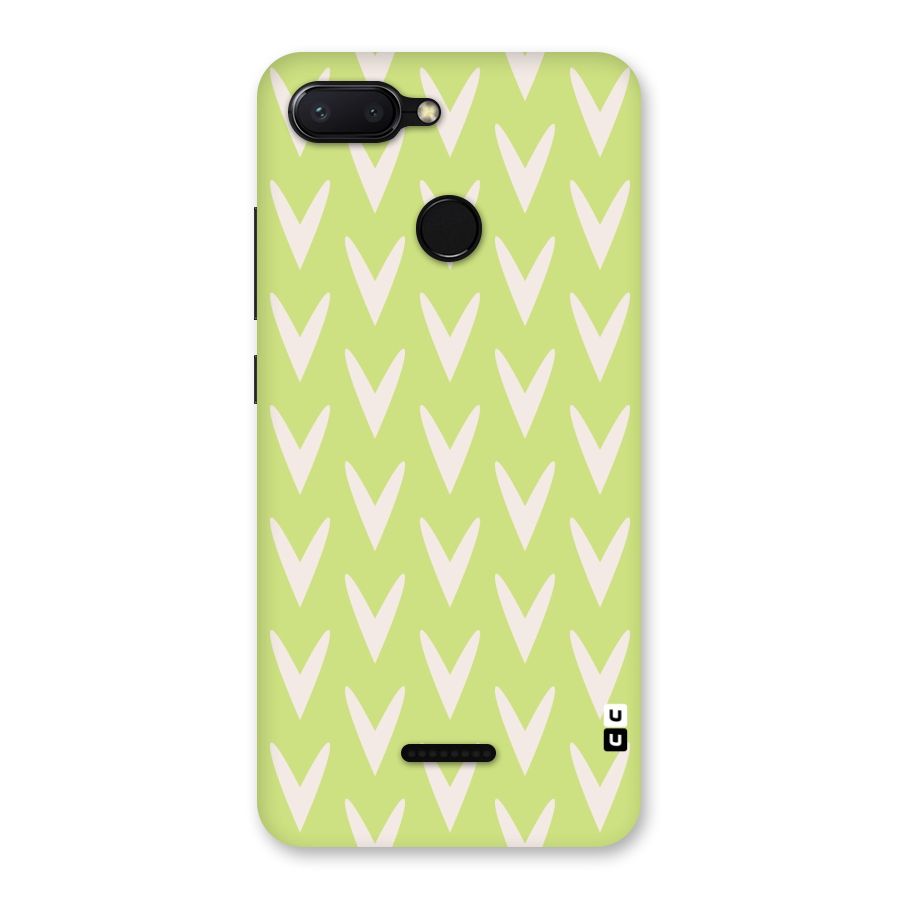 Pastel Green Grass Back Case for Redmi 6