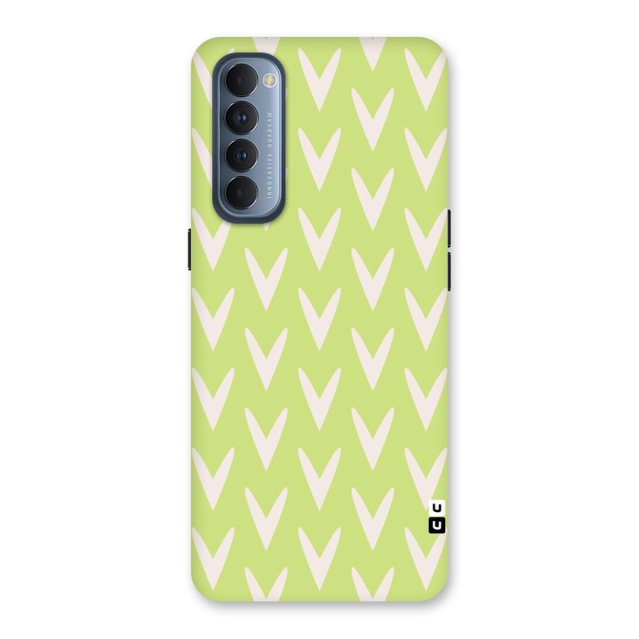 Pastel Green Grass Back Case for Reno4 Pro