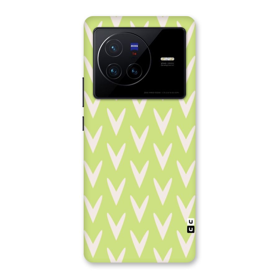 Pastel Green Grass Back Case for Vivo X80