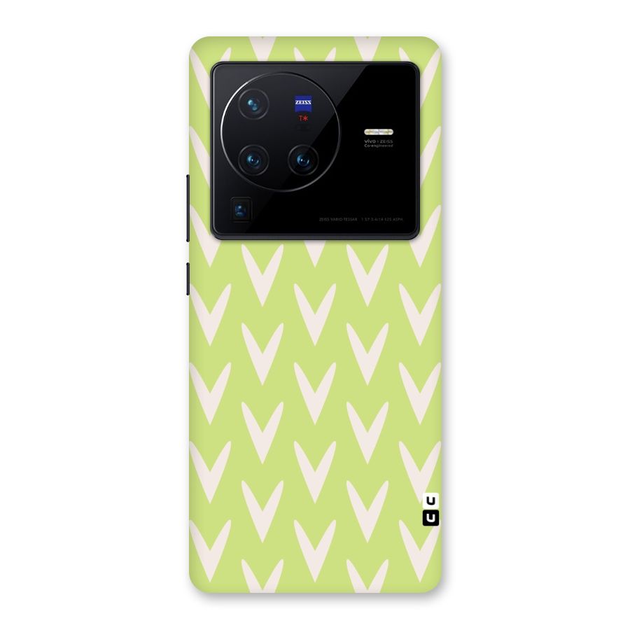 Pastel Green Grass Back Case for Vivo X80 Pro