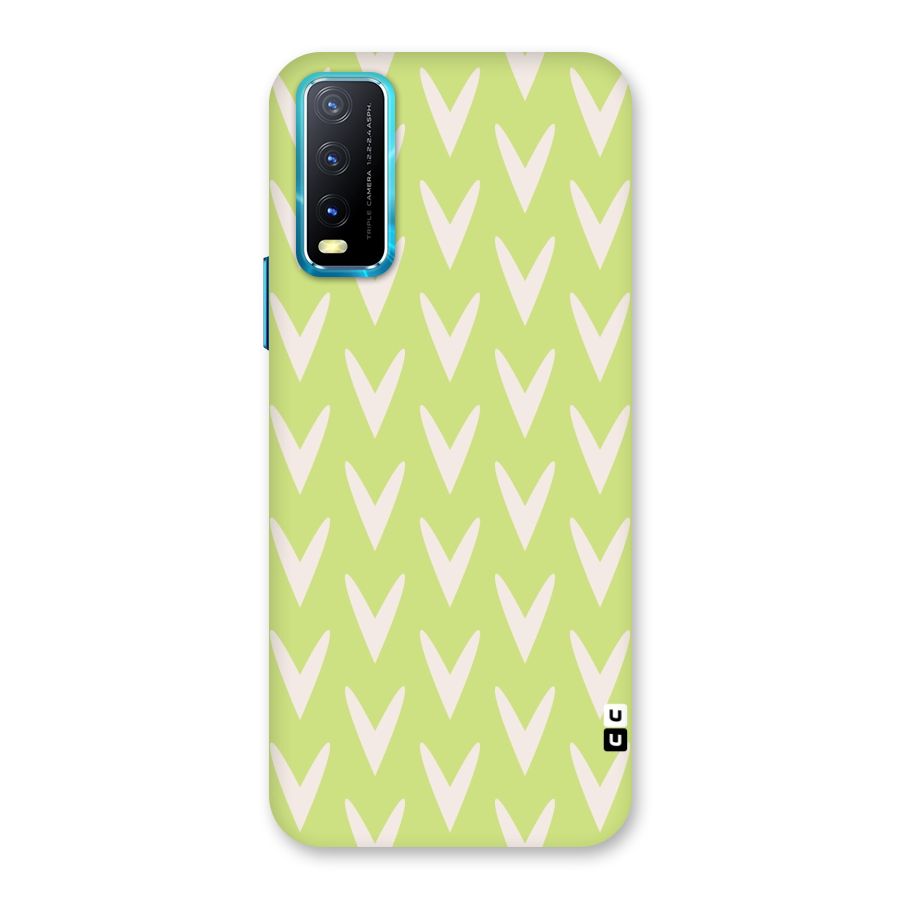 Pastel Green Grass Back Case for Vivo Y20A