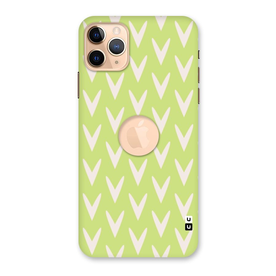 Pastel Green Grass Back Case for iPhone 11 Pro Max Logo Cut
